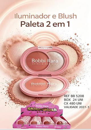 ILUMINADOR E BLUSH 2 EM 1 BOBBI RARA C/24CPS