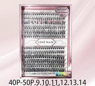 KIT CILIOS TUFINHO C/12PCS 40P-50P LOVE RAIN
