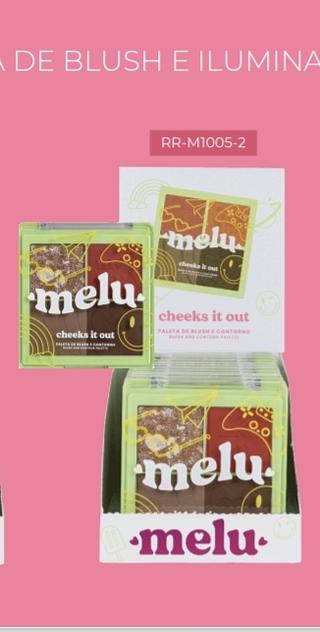 PALETA DE BLUSHE CONTORNO MELU C/12PCS