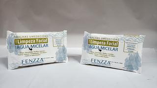 TOALHAS UMEDECIDAS LIMPEZA FACIAL AGUA MICELAR FENZZAC/24PCS