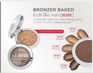 BRONZER BAKED PEELS LIKE SUN BLOW RUBY ROSE C/36PCS