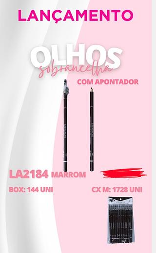 LAPIS DE OLHOS COM APONTADOR MARROM LABRANCHE C/12PCS