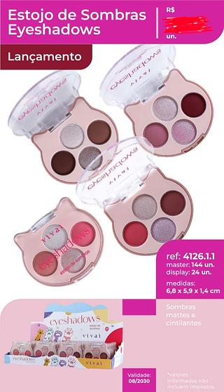 ESTOJA DE SOMBRAS LILLY VIVAI C/24PCS
