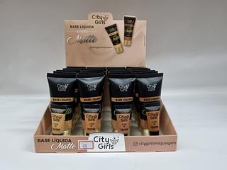 base liquido matte tons escuro city girls c/24pcs