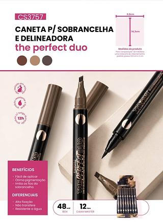 CANETA PARA SOBRANCELHAS FIO A FIO E DELINEADOR PINK 21 C/48PCS