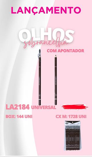 LAPIS PARA SOBRANCELHA COM APONTADOR LABRANCHE C/12PCS