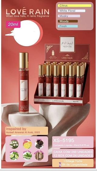 PERFUME 20ML LOVE RAIN C/24PCS