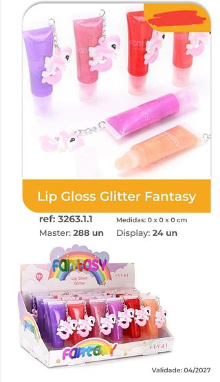 LIP GLOSS GLITTER FANTASY VIVAI C/24PCS