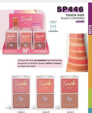 TOUCH DUO BLUSH E CONTORNO SP COLORS C/24PCS