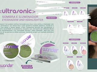 SOMBRA E ILUMINADOR ULTRASONIC WONDER RUBY ROSE C/36PCS