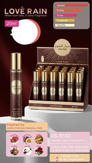 PERFUME 20ML LOVE RAIN C/24PCS
