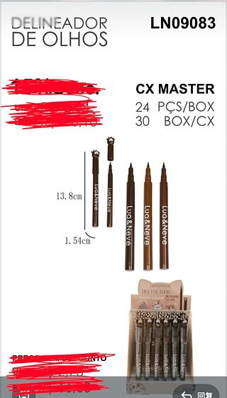 DELINEADOR DE OLHOS LUA NEVE C/24PCS