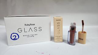 Batom LiQuido Glass Melu C/12 pcs RUBY ROSE HB-578-2