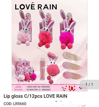 LIP GLOSS C/12PAS LOVE RAIN