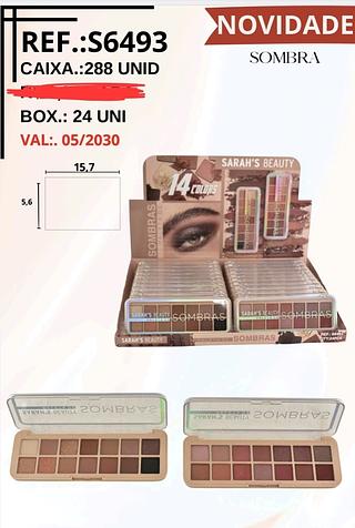 PALETA DE SOMBRAS SARAHS BEAUTY C/24PCS