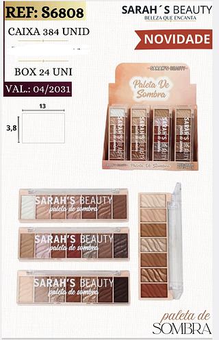 PALEETA DE SOMBRA SARAHS BEAUTY C/24PCS
