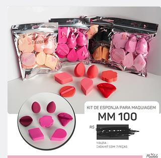 KIT ESPONJA PARA MAQUIAGEM C/12PCS