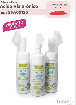 SABONETE FACIAL ACIDO HIALURONICO FEBELLA C/12PCS