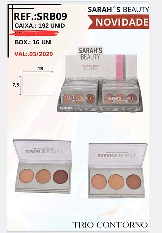TRIO CONTORNO SARAHS BEAUTY C/16PCS
