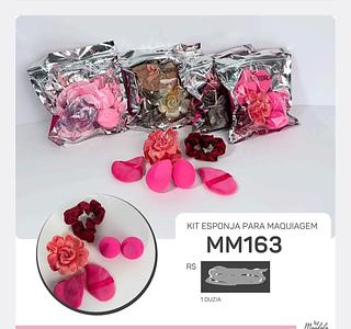 KIT ESPONJA PARA MAQUIAGEM C/12PCS