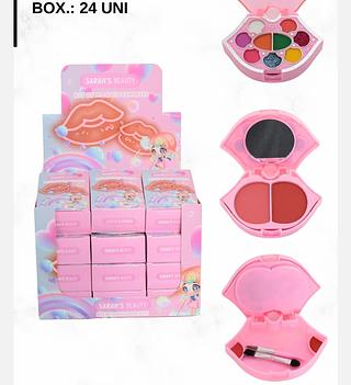 KIT MAQUIAGEM SARAHS BEAUTY C/24PCS