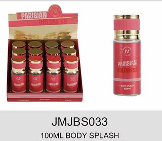BODY SPLASH VANILLA 100ML FEMININO C/12PCS