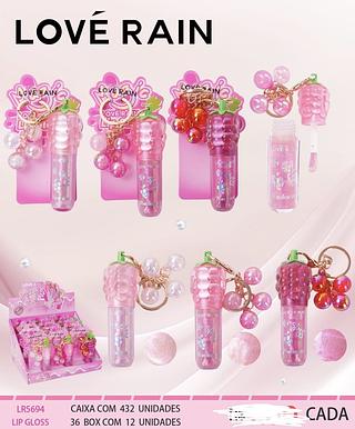LIP GLOSS C/12PCS LOVE RAIN
