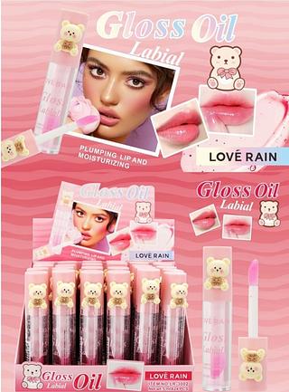 GLOSS LABIAL OIL LOVE RAIN C/24PCS