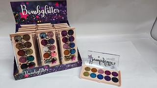 PALETA DE SOMBRAS BOMB GLITTER FEBELLA C/24PCS