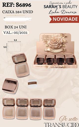 PO SOLTO TRANSLUCIDO SARAHS BEAUTY C/24PCS