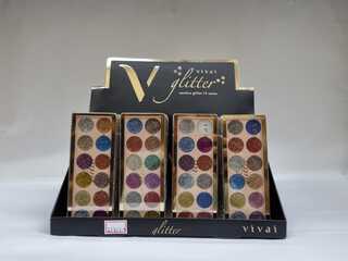 paleta de glitter 12 cores vivai c/24pcs