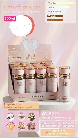 PERFUME 100ML LOVE RAIN C/12PCS