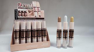 ILUMINADOR E CONTORNO 2 EM 1HUDAMOJI C/24PCS