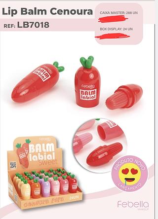 LIP BALM CENOURA FEBELLA C/24PCS