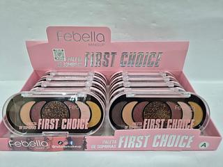PALETA DE SOMBRAS FISRT CHOICE 7 CORES FEBELLA C/12PCS