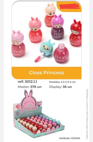 LIP GLOSS PRINCESS C/36PCS