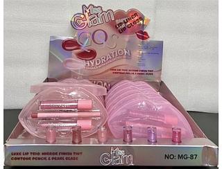 KIT LIP GLOSS E LAPIS C/12PCS