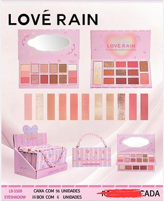 KIT PALETA DE BLUSH LOVE RAIN C/6PCS