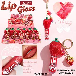 LIP GLOSS MORANGO C/24PCS