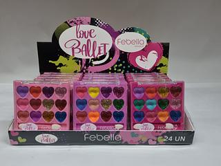 PALETA DE SOMBRAS LOVE BALLET FEBELLA C/24PCS