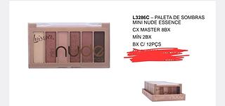 PALETA DE SOMBRAS MINI NUDE ESSENCE LUISANCE C/12PCS