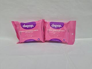 LENCO DEMAQUILANTE COM ALOE VERA DAPOP C/24PCS
