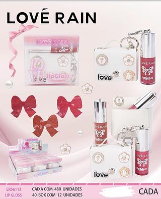 KIT LIP GLOSS LOVE RAIN C/12PCS