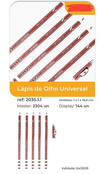 LAPIS DE OLHO UNIVERSAL VIVAI C/12PCS