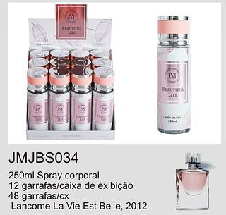 BODY SPLASH BEATIFUL LIFE 250ML C/12PCS