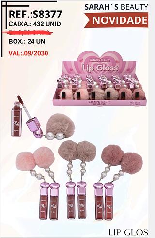 LIP GLOSS SARAHS BEAUTY C/24PCS