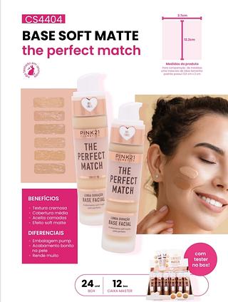 BASE SOFT MATTE THE PERFECT MATCH PINK 21 C/24PCS