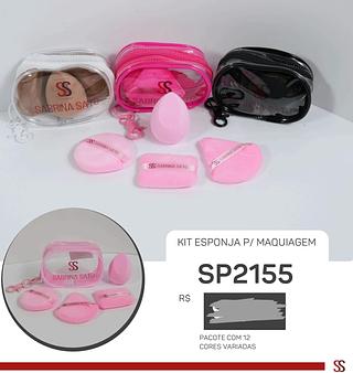 KIT ESPONJA PARA MAQUIAGEM C/12PCS