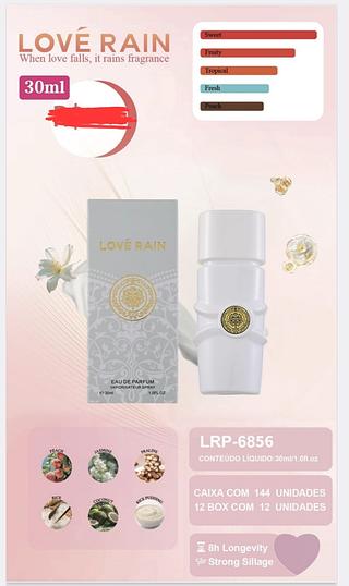 PERFUME 30ML LOVE RAIN C/12PCS