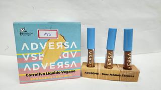 CORRETIVO LIQUIDO VEGANO ADVERSA MEDIO ESCURO 450,500,550 C/24PCS